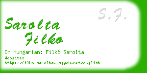 sarolta filko business card
