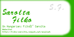 sarolta filko business card